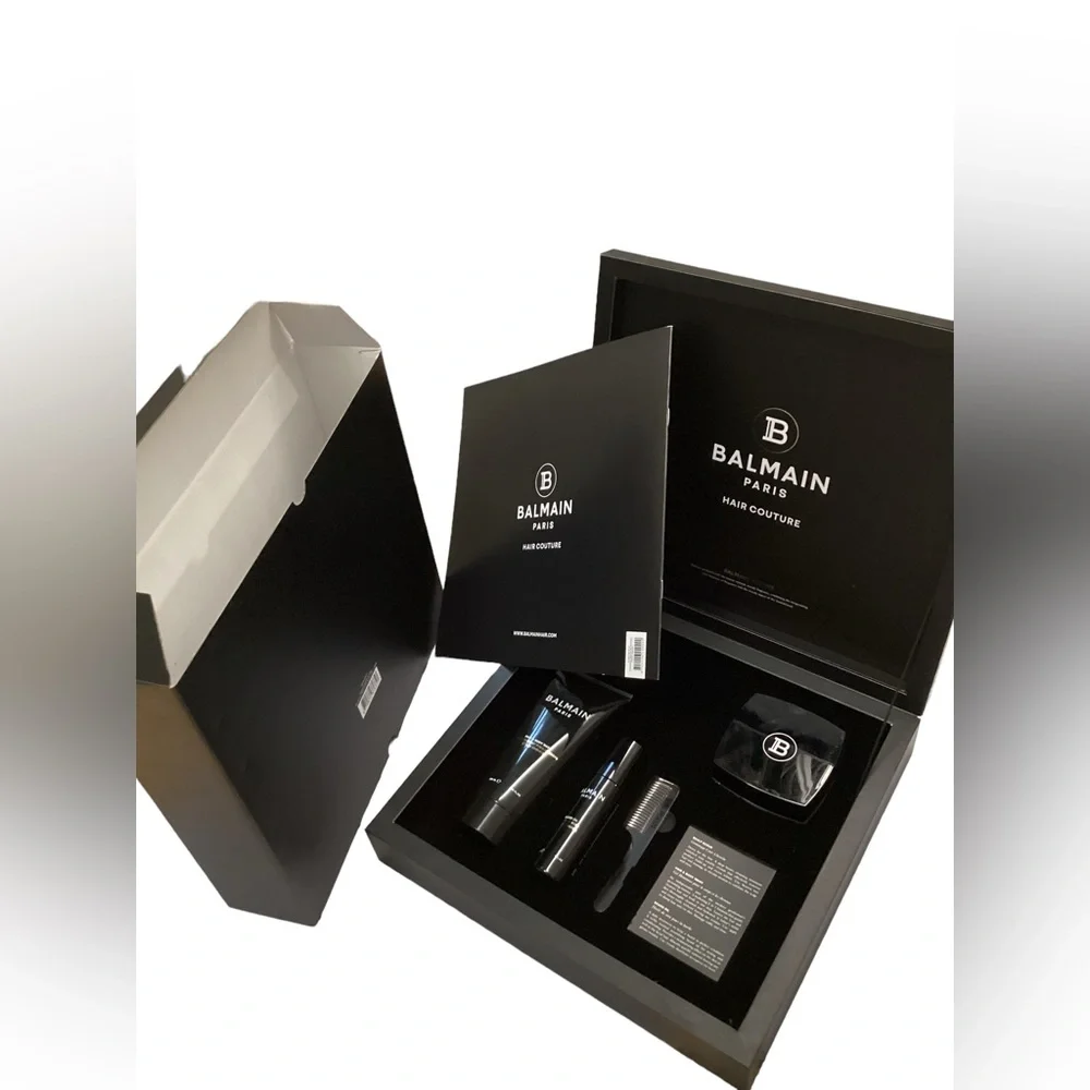 NWT Balmain Hair Standard Homme 4-Piece Set